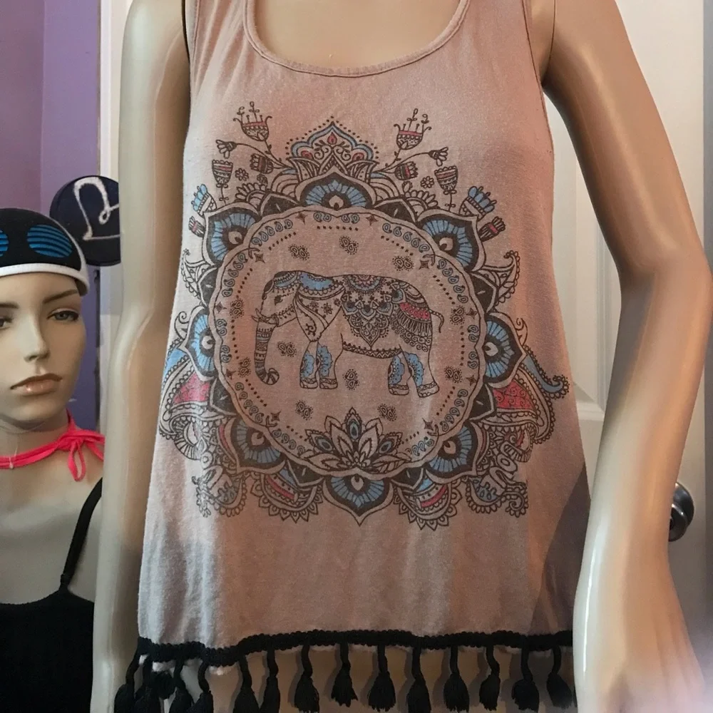Blue Multicolored Top - Picture 3 of 5